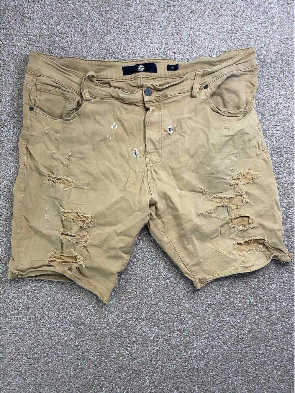 Men‎ JORDAN CRAIG Shredded Jean Short Blush Stained 44